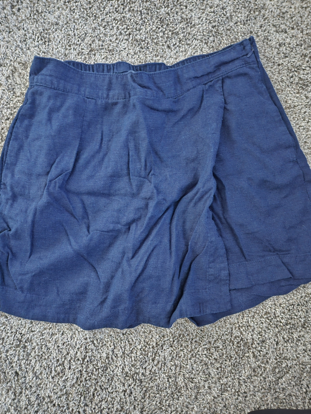 Women's Navy Blue Casual Skort
